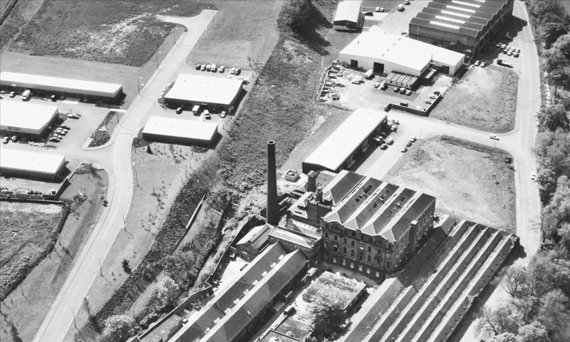 Aerial view of the Inveresk industrial estate in the early years